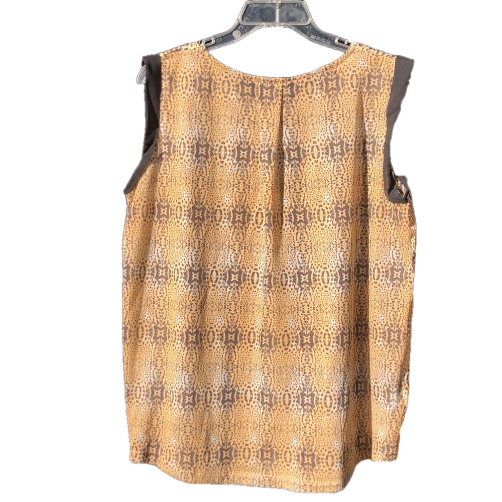 MNG BY MANGO PRINT SLEEVELESS top size 8 PREWORN - Picture 7 of 15